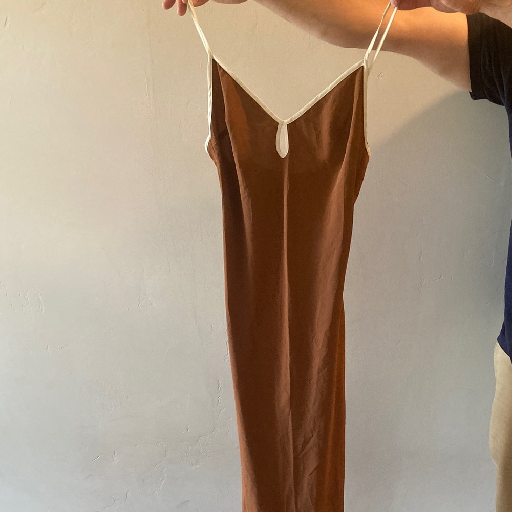 Abercrombie & Fitch Brown Midi Dress